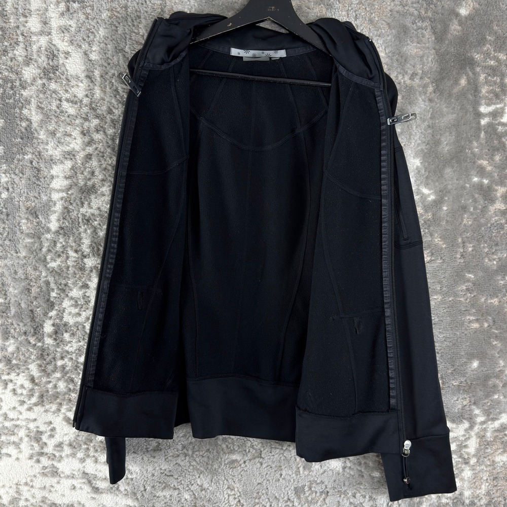 Athleta Size XL Full Zip Activewear Hoodie Jacket Black Long Sleeve Women - Picture 4 of 10